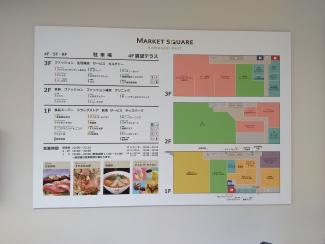 マーケットスクエア川崎イースト 点字対応案内板